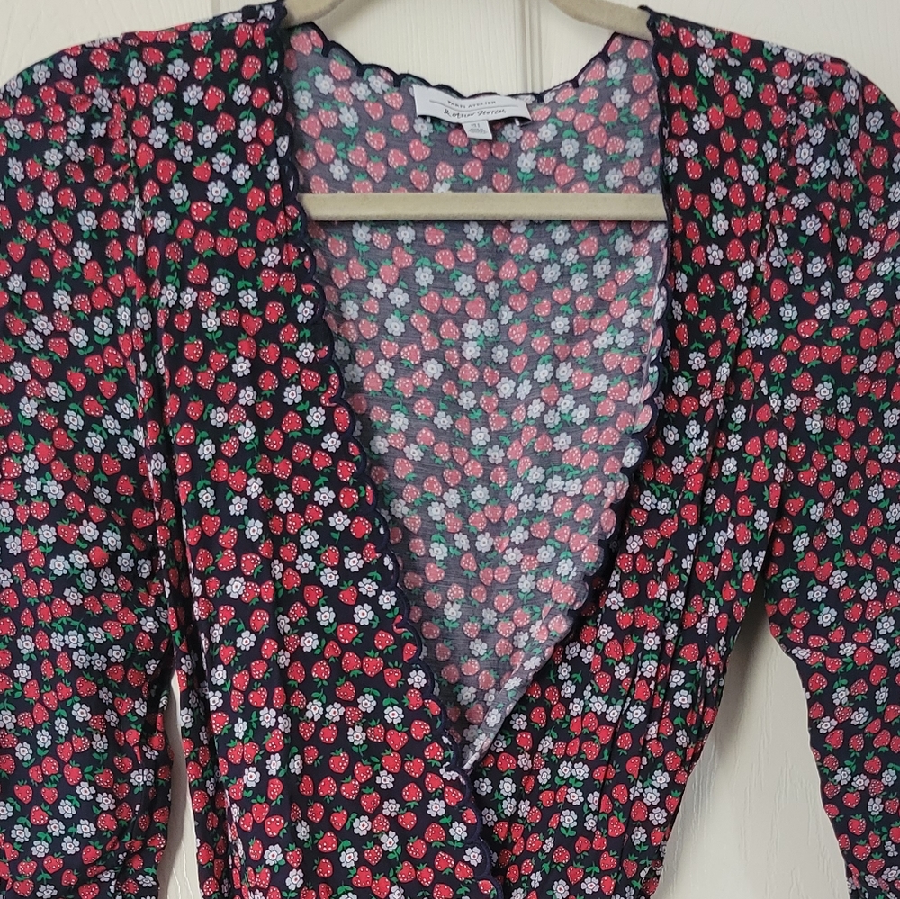 & other stories Strawberry wrap dress